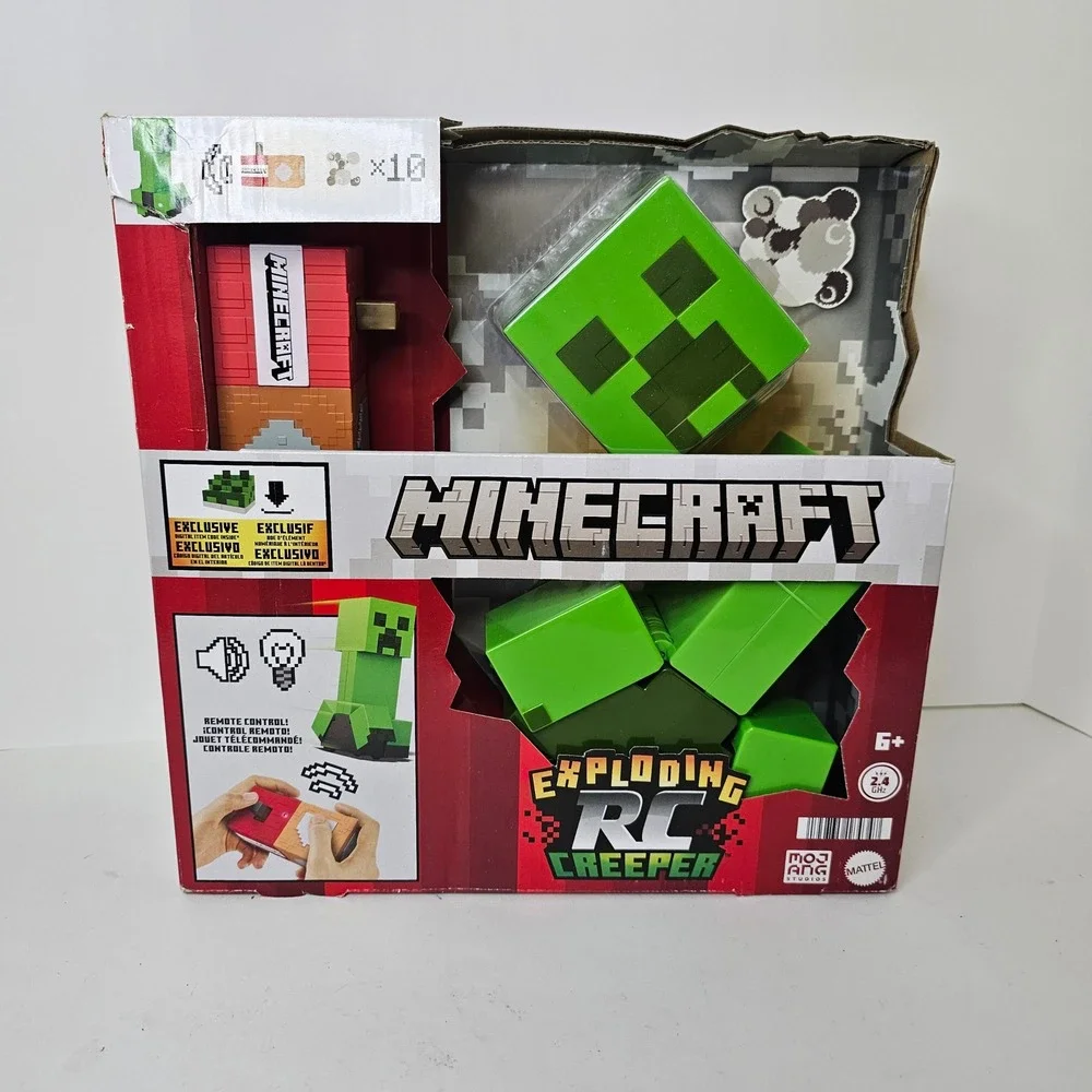 Mattel Minecraft Exploding RC Creeper Remote Control Figure with Sound & Lights